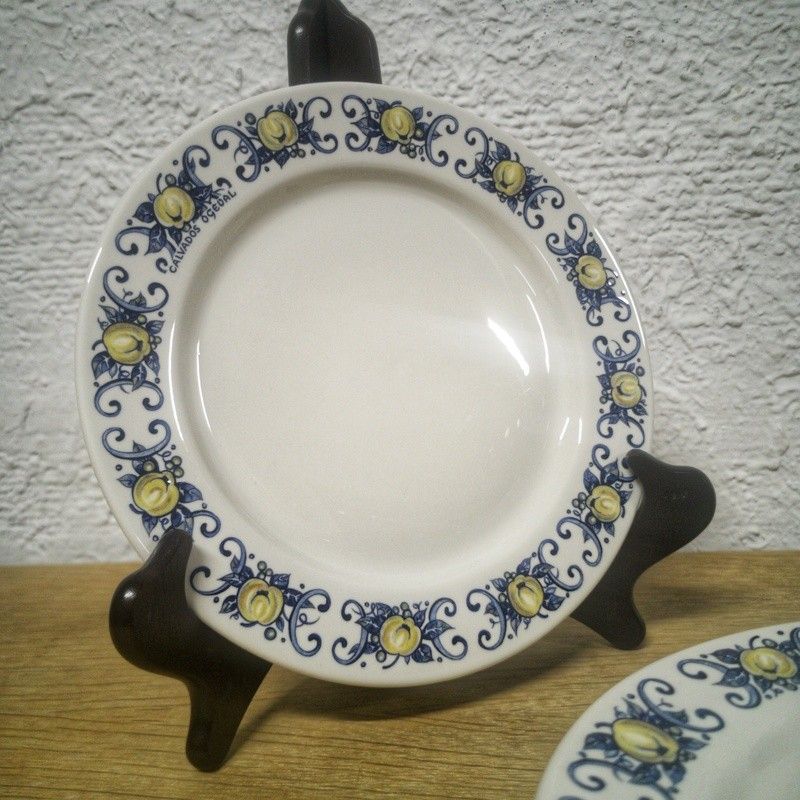 Lot De 6 Assiettes à Dessert Vintage – MULINO BIANCO MAGNOSSIN – Années 80