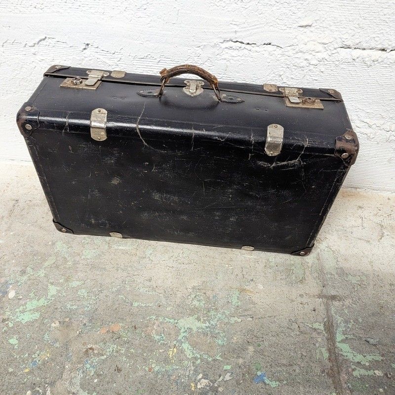 MALETTE RIGIDE De VOYAGE RECOUVERTE CUIR VIDE & Clé VINTAGE COLLECTION Valise Imgx1200 2768