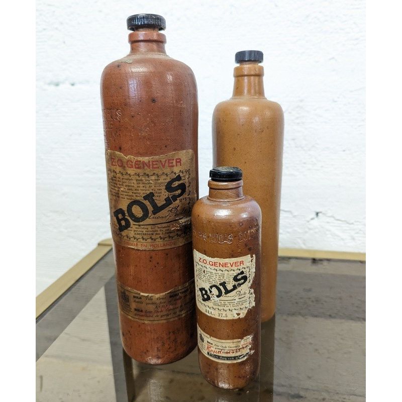 Ancienne Bouteille En Grès Erwen Lucas Bols – 0,5L – Amsterdam – Vintage