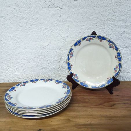 Soupière Vintage Hamage & Moulin Des Loups – Céramique Beige Motif Floral – Pièce Authentique Française