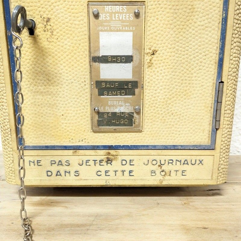 Ancienne Boîte Aux Lettres Delachanal 1918 - Art Nouveau - Paris - Fonte