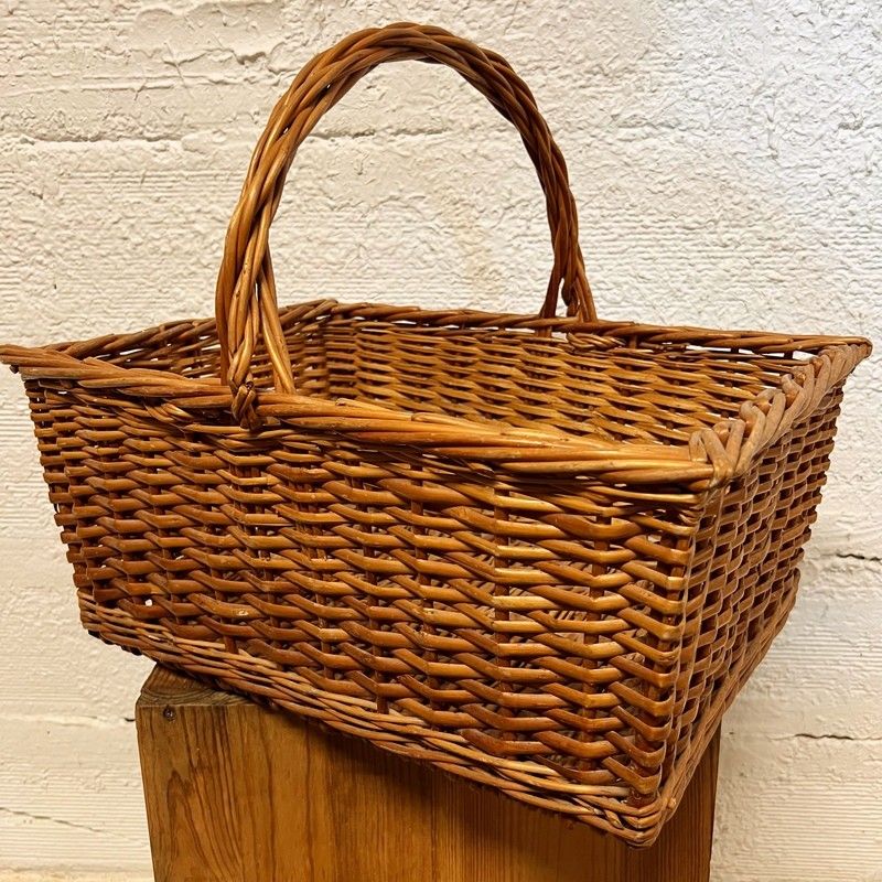 Grand panier en osier 46cm | Révélé - Brocante