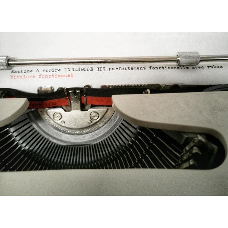 Lot 6 Rubans Encreurs Rouge/Noir Double Bobine GR1 Olympia DIN2130 Machine à Écrire