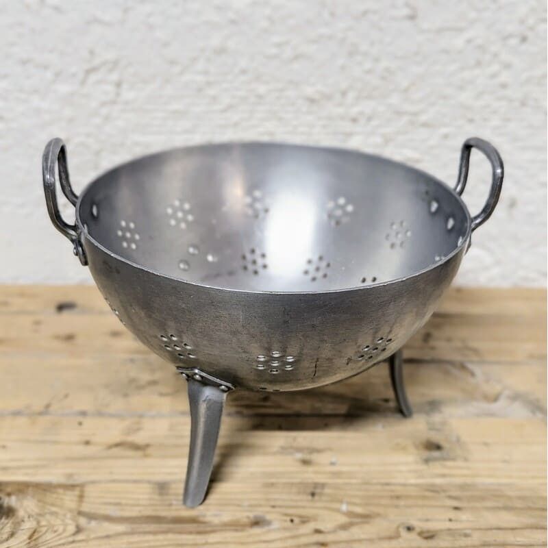 Ancienne Passoire En Aluminium – Grand Diamètre 49 Cm – Rare – Ustensile De Cuisine Vintage