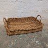 Panier plateau en osier tressé | L'Atelier Imparfait