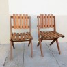 Paire de Chaises Pliantes en Pin Massif - Editions DEJOU | L'Atelier Imparfait