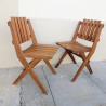 Paire de Chaises Pliantes en Pin Massif - Editions DEJOU | L'Atelier Imparfait