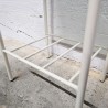 Table d'appoint vintage métal et verre | L'Atelier Imparfait