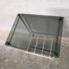 Table d'appoint vintage métal et verre | L'Atelier Imparfait