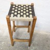 Tabouret de bar bois et corde tressée | L'Atelier Imparfait