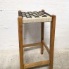 Tabouret de bar bois et corde tressée | L'Atelier Imparfait