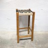 Tabouret de bar bois et corde tressée | L'Atelier Imparfait