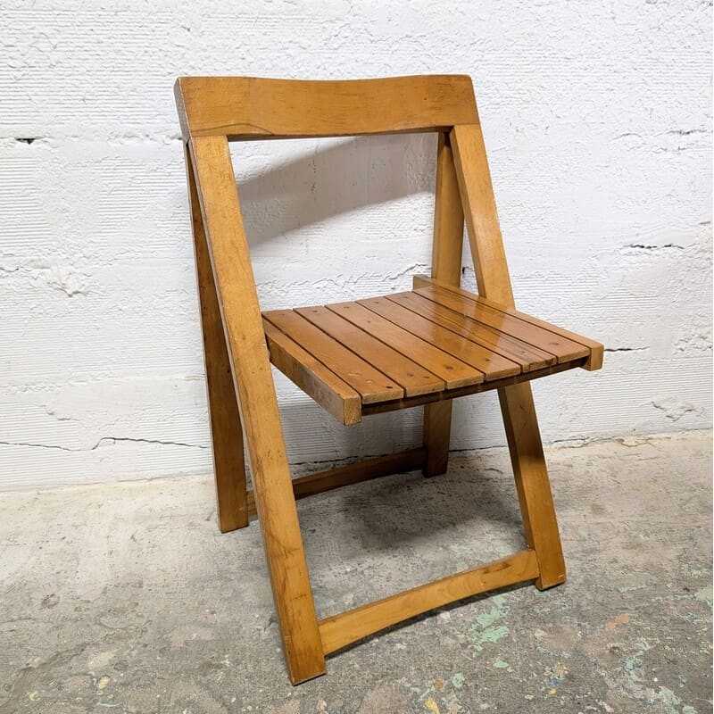 Chaise pliante par Aldo Jacober - années 60 | L'Atelier Imparfait