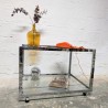 Table Basse Vintage Chrome & Verre | L'Atelier Imparfait Table Basse Vintage Chrome & Verre | L'Atelier Imparfait