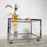 Table Basse Vintage Chrome & Verre | L'Atelier Imparfait Table Basse Vintage Chrome & Verre | L'Atelier Imparfait