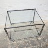 Table Basse Vintage Chrome & Verre | L'Atelier Imparfait Table Basse Vintage Chrome & Verre | L'Atelier Imparfait