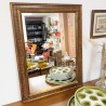 Miroir Ancien Doré à Décor Rouge et Or | L'Atelier Imparfait