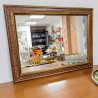 Miroir Ancien Doré à Décor Rouge et Or | L'Atelier Imparfait