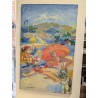 Toile signée Paul Braudey – Scène de plage ensoleillée | Peinture vintage