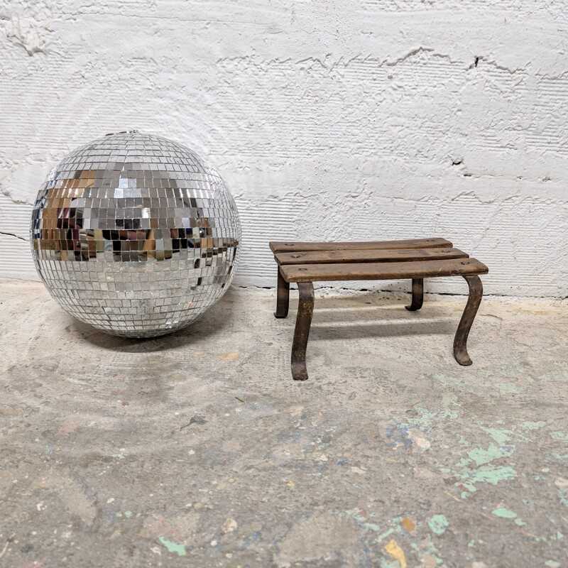Repose-Pieds Ancien Fer et Bois | L'Atelier Imparfait