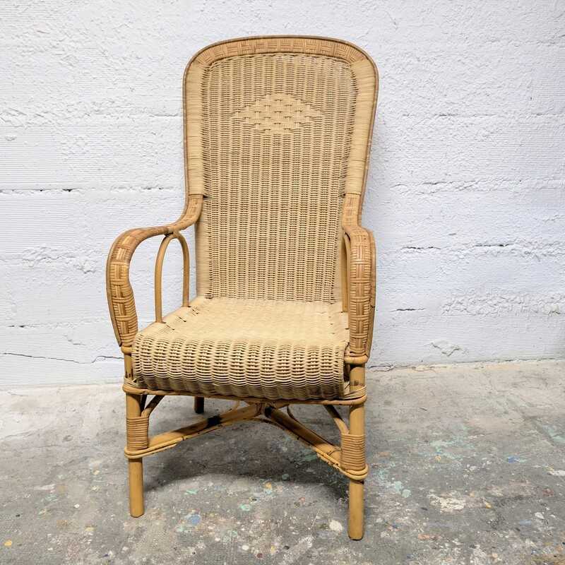 Grand Fauteuil en Rotin Clair | L'Atelier Imparfait