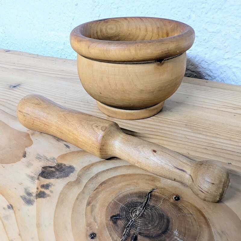 Mortier et Pilon en Bois | L'Atelier Imparfait