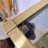Table Roulante Vintage en Laiton & Verre Fumé | L'Atelier Imparfait