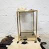 Table Roulante Vintage en Laiton & Verre Fumé | L'Atelier Imparfait