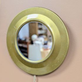 Plateau Rond Doré 45cm – Dessous De Plante, Déco Salle De Bain Ou Table