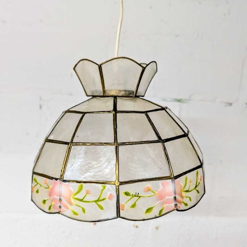 Suspension Vintage Nacre et Laiton | L'Atelier Imparfait