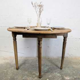 Table Demi-Lune en Noyer