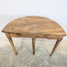 Table Demi-Lune en Noyer | L'Atelier Imparfait