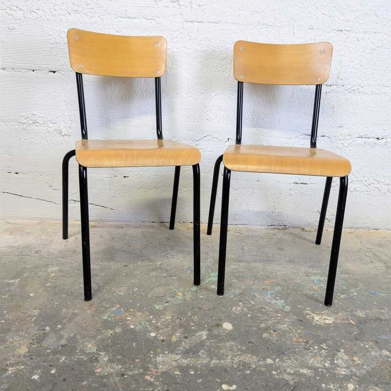 Duo de Chaises Écolier Vintage | L'Atelier Imparfait