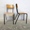 Duo de Chaises Écolier Vintage | L'Atelier Imparfait