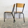 Duo de Chaises Écolier Vintage | L'Atelier Imparfait