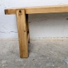 Banc Brutaliste en Bois Massif | L'Atelier Imparfait