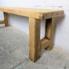 Banc Brutaliste en Bois Massif | L'Atelier Imparfait