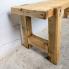 Banc Brutaliste en Bois Massif | L'Atelier Imparfait