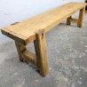 Banc Brutaliste en Bois Massif | L'Atelier Imparfait