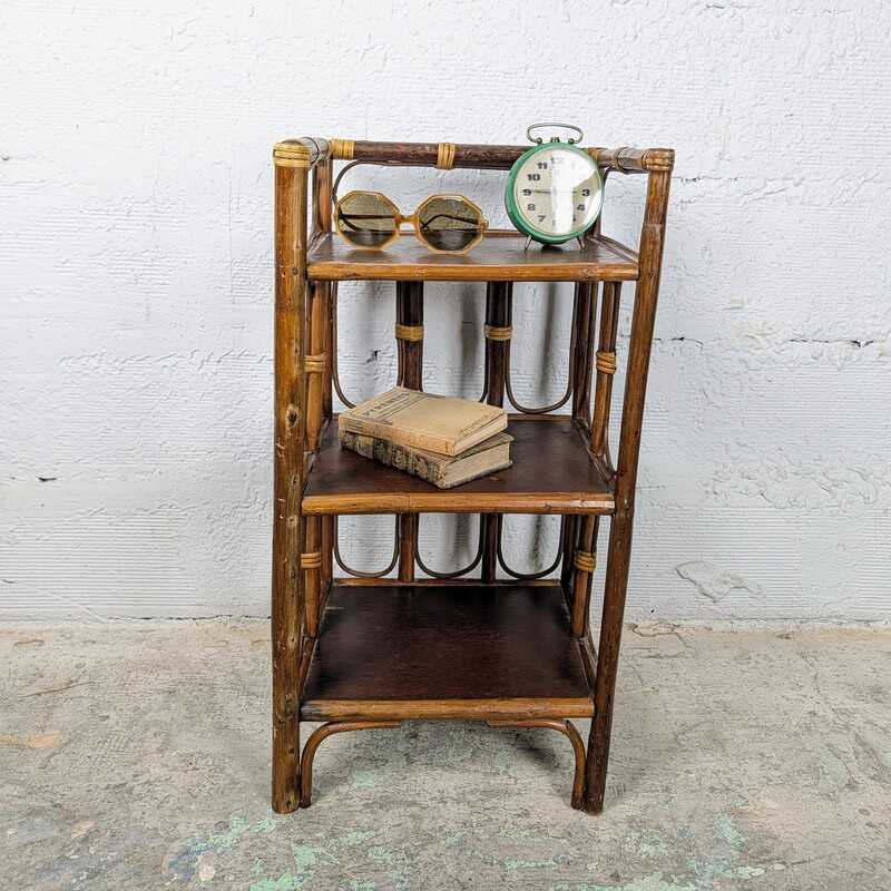 Petite Etagère Rotin et Bois | L'Atelier Imparfait