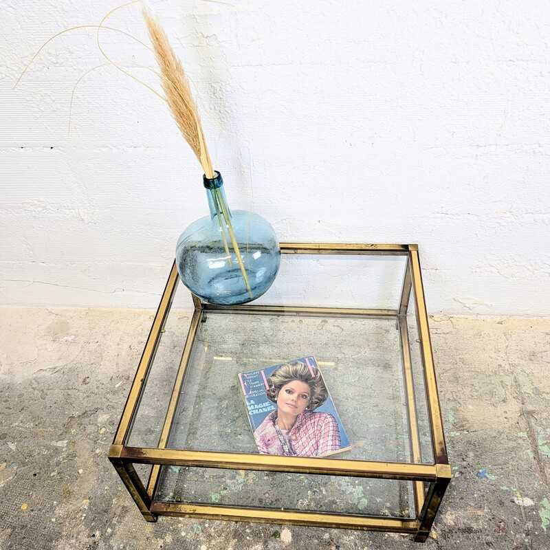 Table Basse en Laiton & Verre | L'Atelier Imparfait