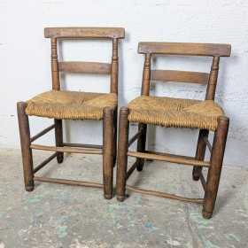 Duo de Chaises Rustiques