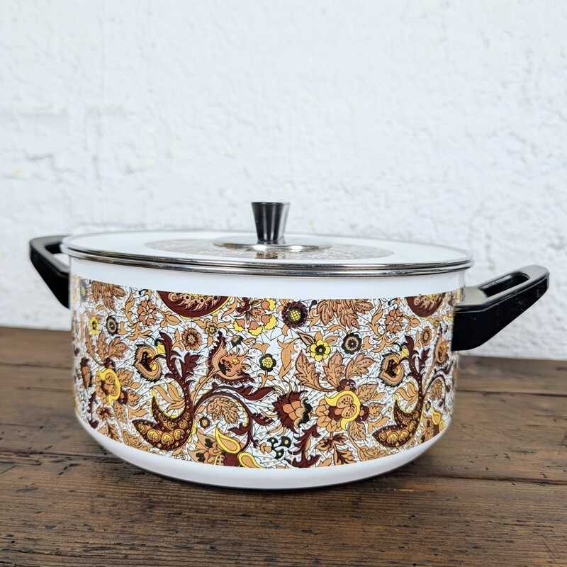 Casserole émaillée Japy avec couvercle | L'Atelier Imparfait