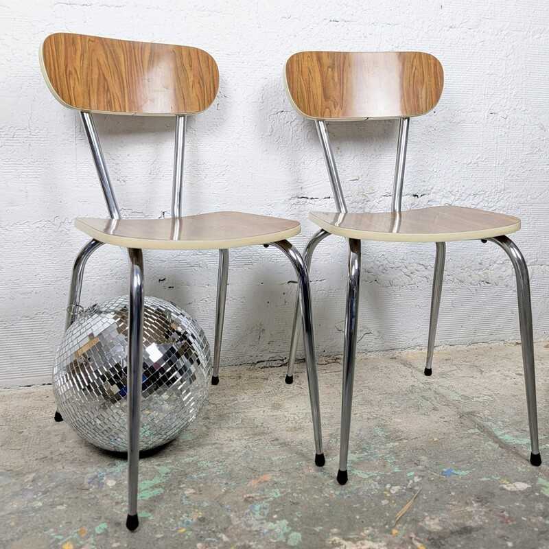 Paire de Chaises en Formica | L'Atelier Imparfait