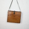 Boîte de métier ancienne en bois et cuir | L'Atelier Imparfait