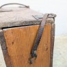 Boîte de métier ancienne en bois et cuir | L'Atelier Imparfait