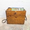 Boîte de métier ancienne en bois et cuir | L'Atelier Imparfait