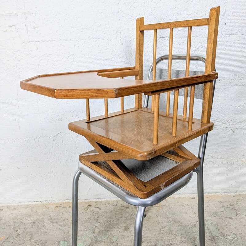 Chaise haute Métal et Bois | L'Atelier Imparfait