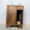 Table de Chevet Art déco Bois et Marbre | L'Atelier Imparfait