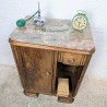 Table de Chevet Art déco Bois et Marbre | L'Atelier Imparfait